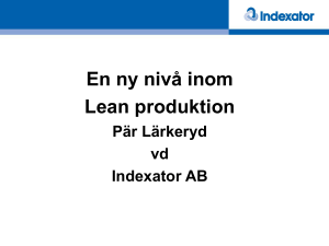 Vad är Lean produktion? Wikipedia - Svenska ESF