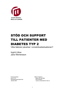 stöd och support till patienter med diabetes typ 2