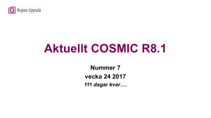 Aktuellt COSMIC R8.1
