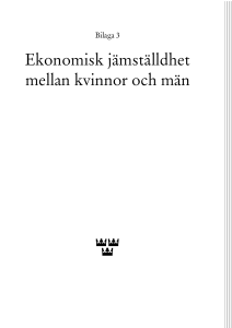 Ekonomisk jämställdhet mellan kvinnor och män