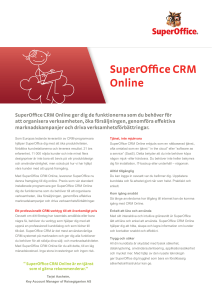 SuperOffice CRM Online