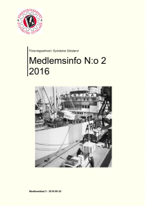 Medlemsinformation 2 2016 - Föreningsarkivet i Sydvästra Götaland