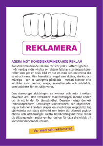 reklamera - Sveriges Kvinnolobby