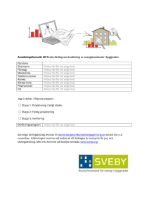 Anmälningsformulär till Sveby