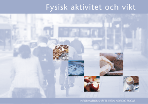 fysisk aktivitet och vikt