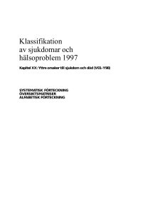 Klassifikation av sjukdomar och hälsoproblem 1997