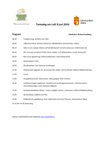 Temadag om Luft 9 juni 2014