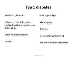 Typ 1 diabetes