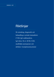 Riktlinjer - Immunbrist.se