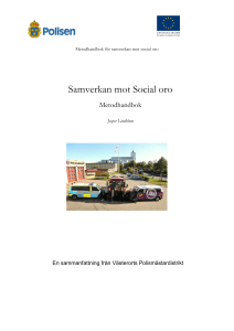 Metodhandbok för samverkan mot social oro