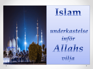 Vad vet du om religionen Islam?