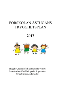 Trygghetsplan Förskolan Åstugan