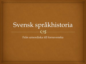 Svensk språkhistoria