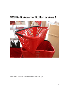 vxu Butikskommunikation årskurs 2