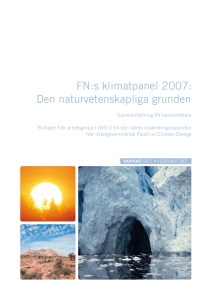 FN:s klimatpanel 2007:Den naturvetenskapliga