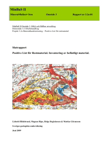 3.2a-1 Positive List för restmaterial