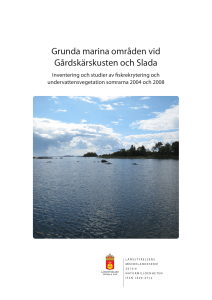 Grunda marina områden vid Gårdskärskusten och Slada