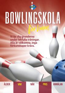 Bowlingskola barn A3 - Svenska Bowlingförbundet