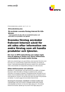Så använder svenska företag Internet för b2b-tjänster