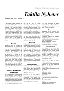 Taktila Nyheter Nov 98