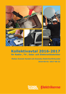Kollektivavtal 2016-2017 - Svenska Elektrikerförbundet