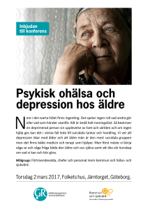 Psykisk ohälsa och depression hos äldre