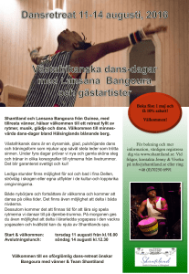 Västafrikanskt dansretreat med Lansana Bangoura och