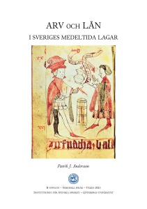 arv och lån i sveriges medeltida lagar