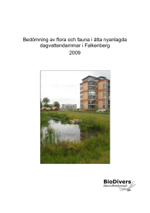 2009. Bedömning av flora och fauna i åtta nyanlagda