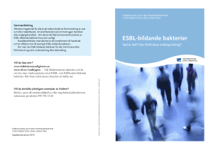 ESBL-bildande bakterier - Västerbottens läns landsting