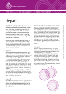 Råd och fakta om sexuellt överförda infektioner – hepatit