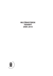 militärhistorisk tidskrift 2009–2010