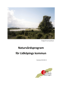 Naturvårdsprogram för Lidköpings kommun