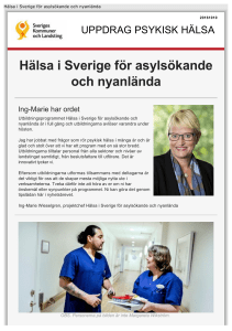 Hälsa i Sverige för asylsökande och nyanlända
