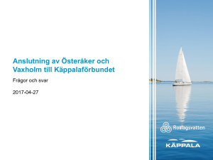 Anslutning av Österåker och Vaxholm till Käppalaförbundet