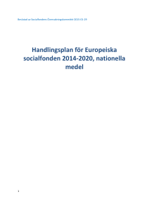 Handlingsplan för Europeiska socialfonden 2014