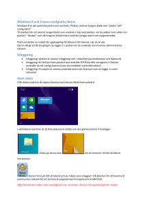 Windows 8 och Lenovo surfplatta