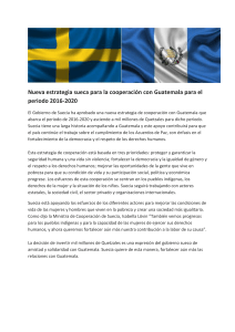 Nueva estrategia sueca para la cooperación con