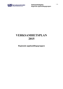 verksamhetsplan 2015 - Samverkansnämnden Uppsala