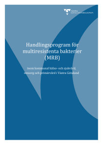 Handlingsprogram för multiresistenta bakterier (MRB)