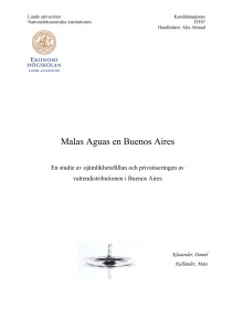 Malas Aguas en Buenos Aires - Lund University Publications