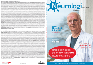 19623 Neurologi 2_17 - Neurologi i Sverige