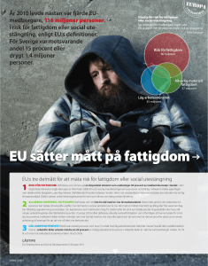 EU sätter mått på fattigdom
