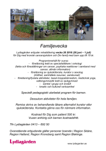 Familjevecka - Lydiagården