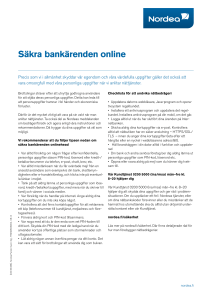 Säkra bankärenden online