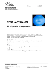 tema –astronomi - Region Värmland