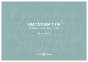om antisemitism - Svenska kommittén mot antisemitism blogg