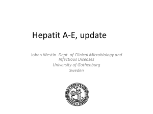 Hepatit A-E, update