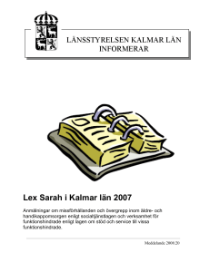 Lex Sarah i Kalmar län 2007