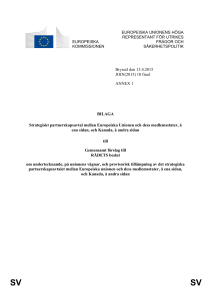 BILAGA Strategiskt partnerskapsavtal mellan Europeiska unionen